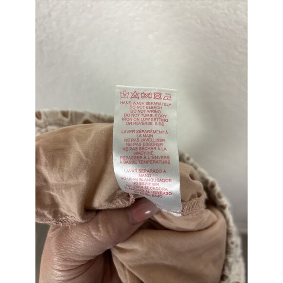 Anthropologie Red Carter Womens Deck Lace Pants Size Small White‎ Boho Bridal - Picture 9 of 10